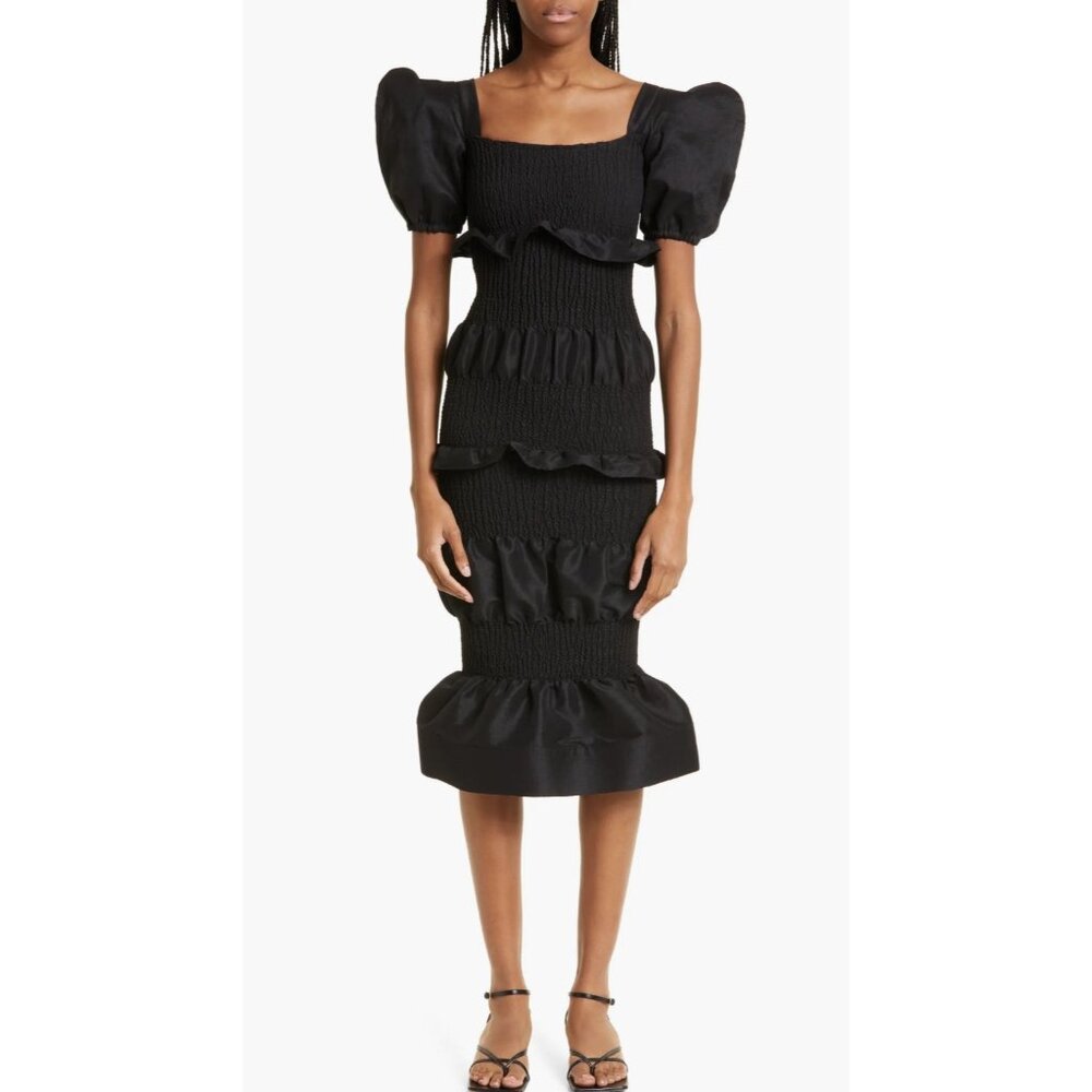 ORIRE Namana Taffeta black Dress SIZE US 6